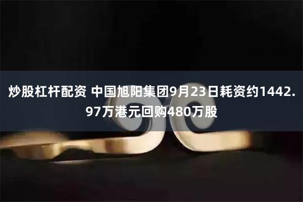 炒股杠杆配资 中国旭阳集团9月23日耗资约1442.97万港元回购480万股